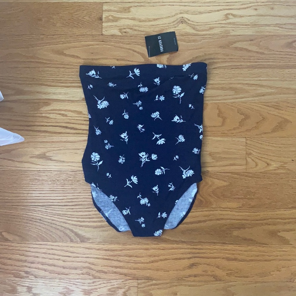 forever 21 strapless bodysuit